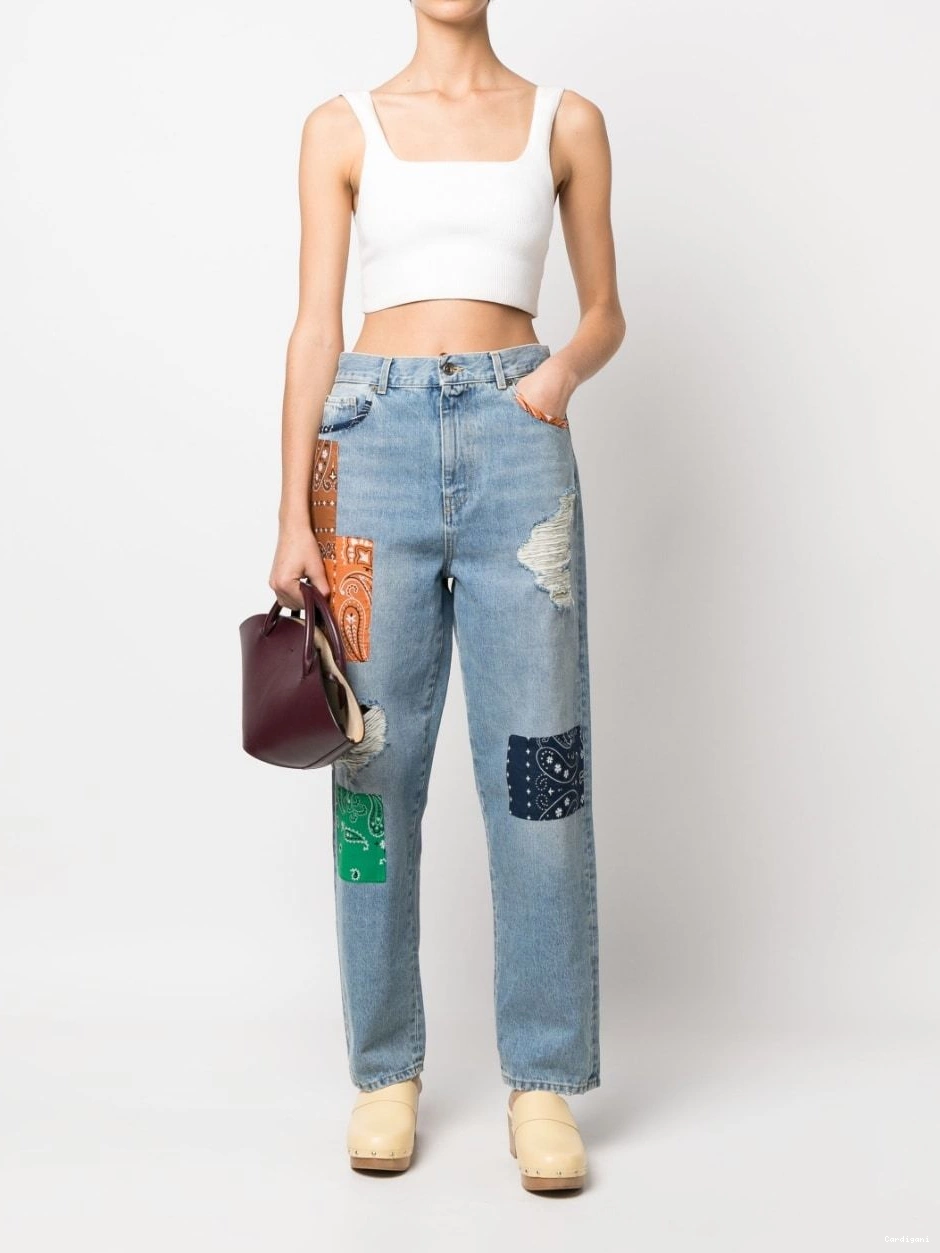 Cheap jeans patchwork-detailing California Women Alanui 0409